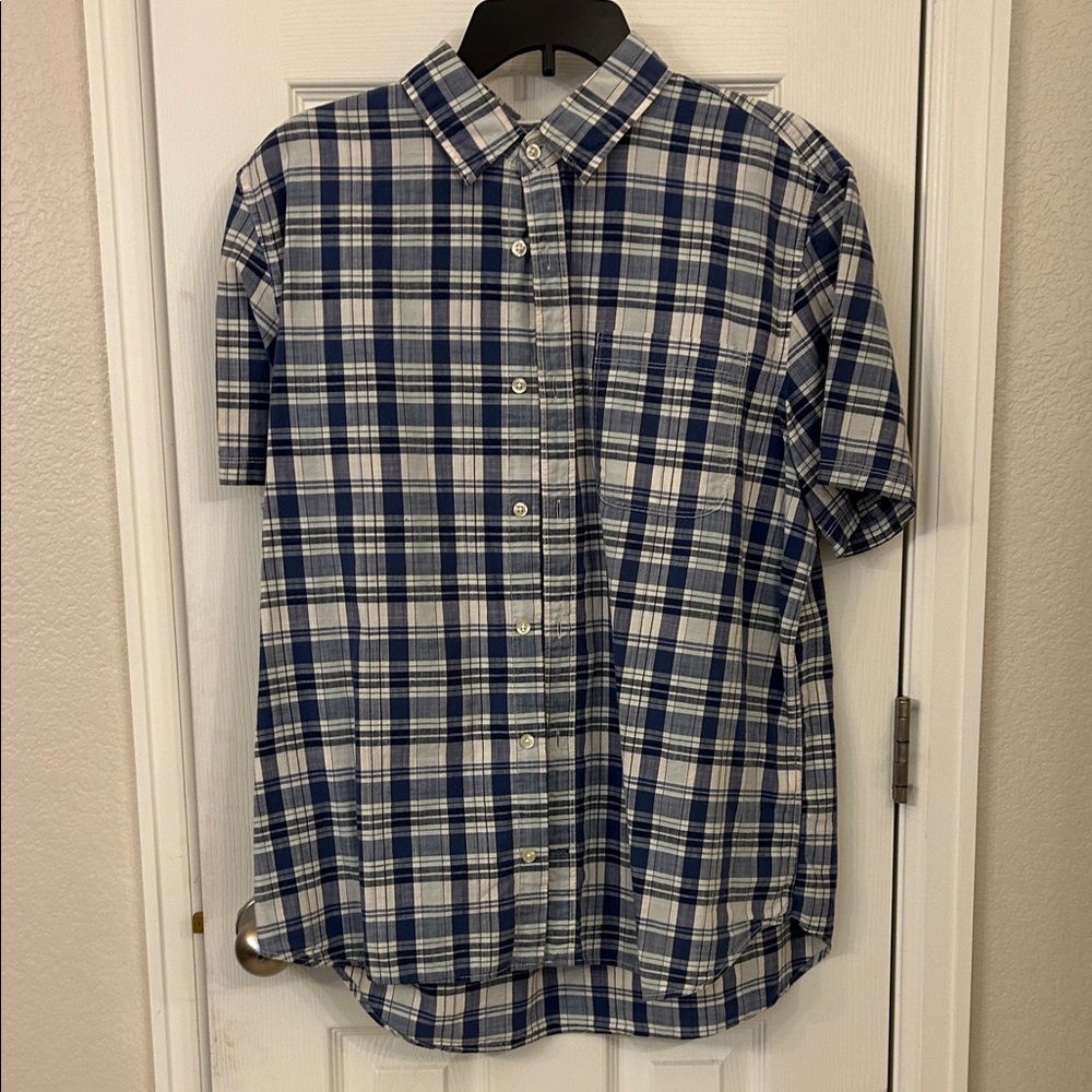 GAP Blue and White Checkered Shirt